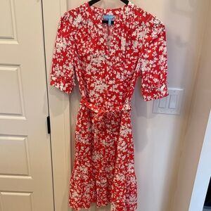 Draper James res floral dress, size XS